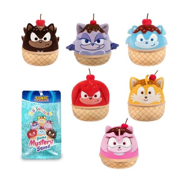 Squishmallows Sonic the Hedgehog 5" Ice Cream Scented Mystery Squad Blind Box - Picture 1 of 9